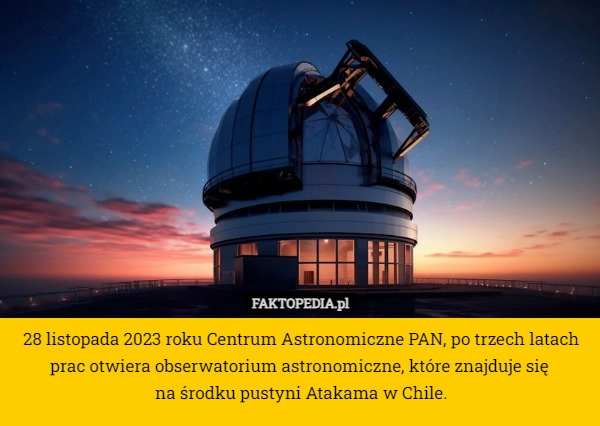 
    28 listopada 2023 roku Centrum Astronomiczne PAN, po trzech latach prac