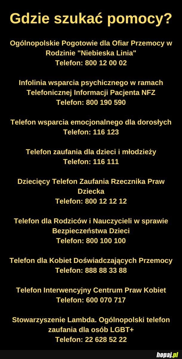 
    Jeżeli potrzebujecie pomocy - zadzwońcie. 