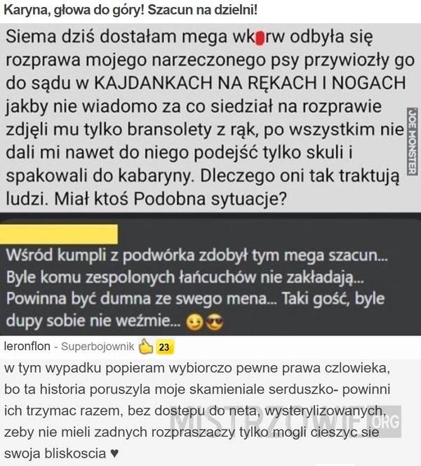 
    Karyna, głowa do góry! Szacun na dzielni!