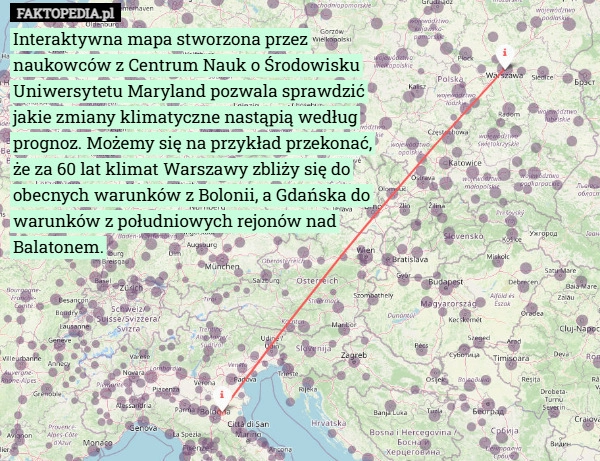 
    Interaktywna mapa stworzona przez naukowców z Centrum Nauk o Środowisku