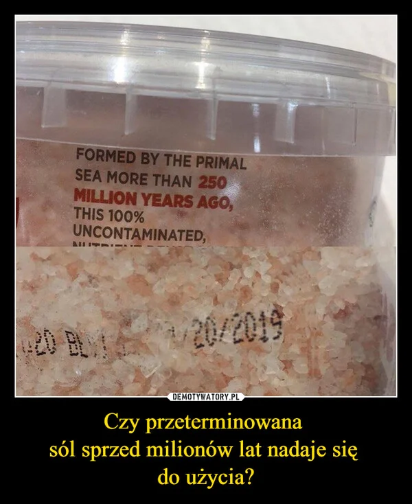 
    Czy przeterminowana sól sprzed milionów lat nadaje się do użycia?