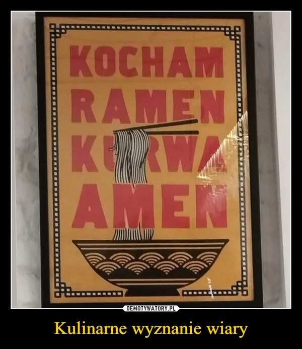 
    Kulinarne wyznanie wiary