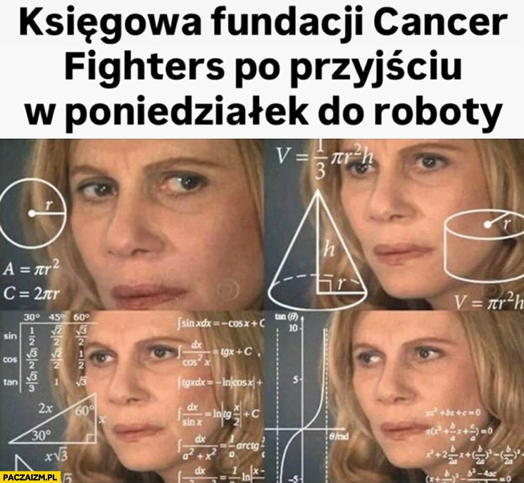 
    Księgowa fundacji Cancer Fighters po przyjściu w poniedziałek do roboty
