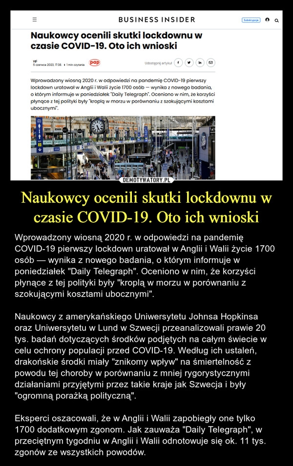 
    Naukowcy ocenili skutki lockdownu w czasie COVID-19. Oto ich wnioski