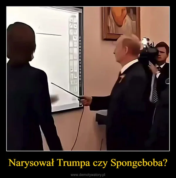 
    Narysował Trumpa czy Spongeboba?