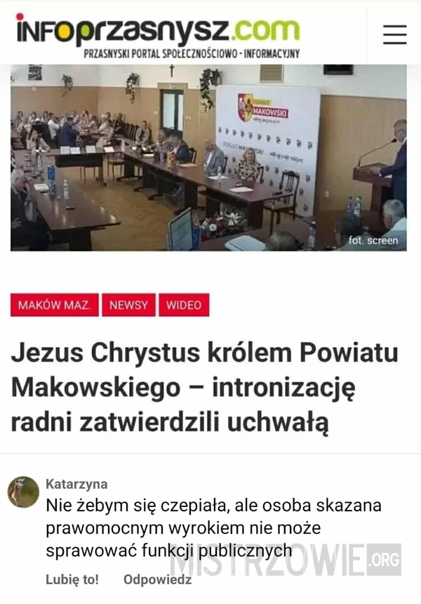 
    Jezus królem powiatu