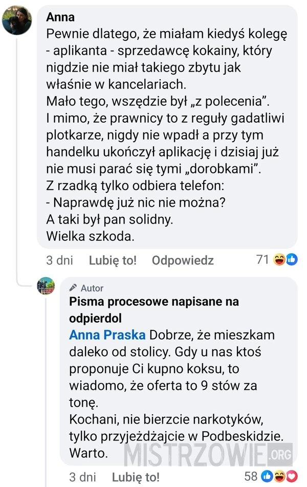 
    Aplikant podbeskidzie narkotyki kokaina