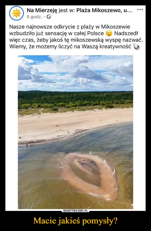 
    Macie jakieś pomysły?