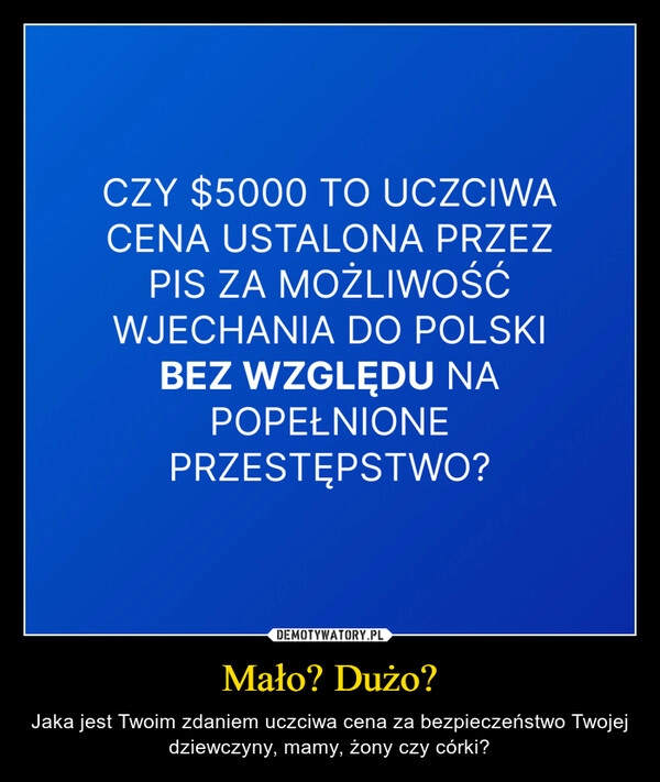 
    Mało? Dużo?