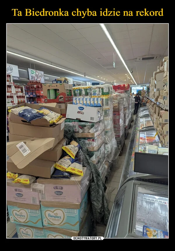 
    Ta Biedronka chyba idzie na rekord