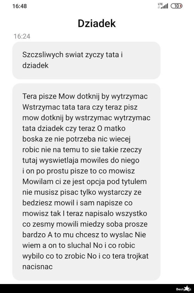 
     Życzenia wysłane wiadomością głosową  