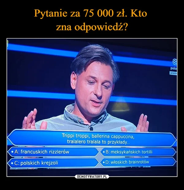 
    Pytanie za 75 000 zł. Kto zna odpowiedź?