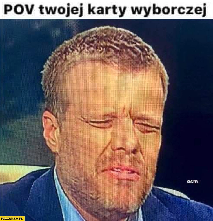 
    POV Twojej karty wyborczej zniesmaczony Zandberg