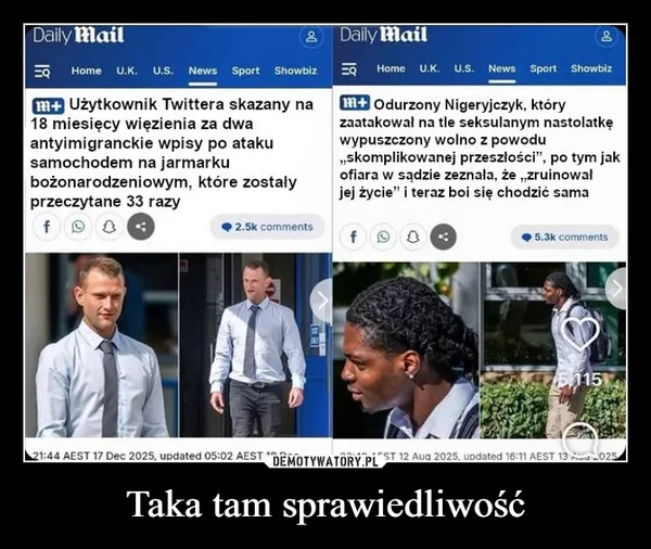 
    Taka tam sprawiedliwość