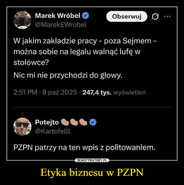 
    Etyka biznesu w PZPN