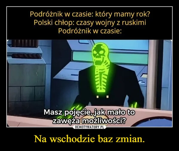 Na wschodzie baz zmian.