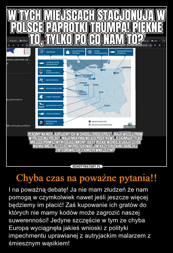 
    Chyba czas na poważne pytania!!