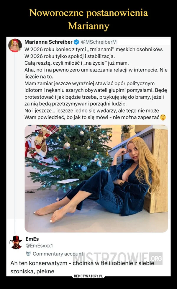 
    Noworoczne postanowienia Marianny