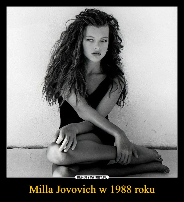 
    Milla Jovovich w 1988 roku