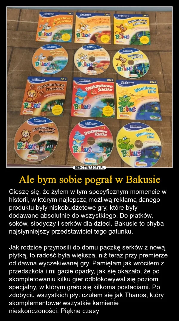 
    Ale bym sobie pograł w Bakusie