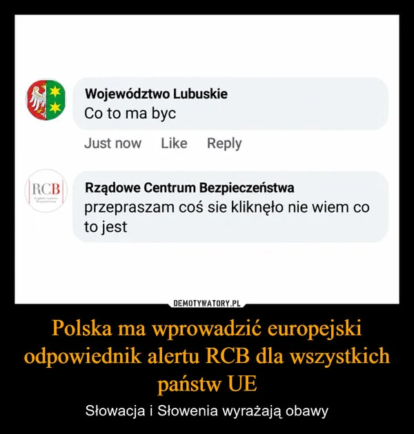 Polska ma wprowadzić europejski odpowiednik alertu RCB dla wszystkich państw UE