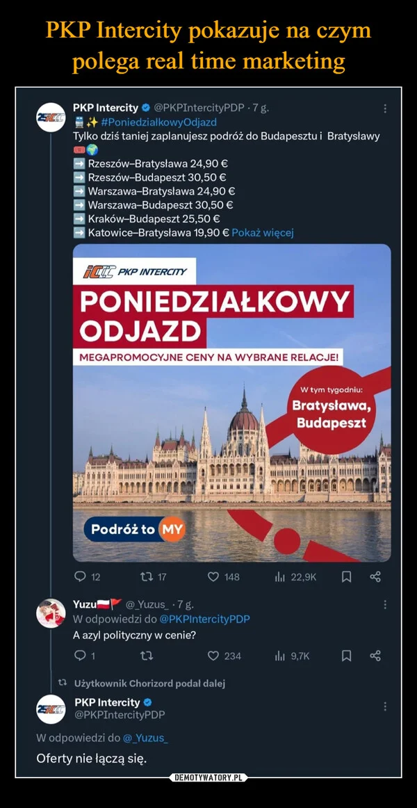 
    PKP Intercity pokazuje na czym polega real time marketing