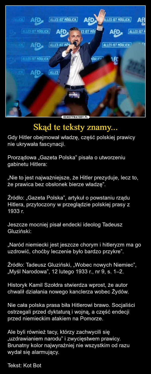 Skąd te teksty znamy...