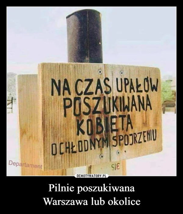 
    Pilnie poszukiwana Warszawa lub okolice