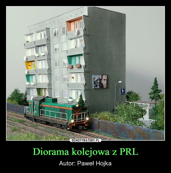 
    Diorama kolejowa z PRL