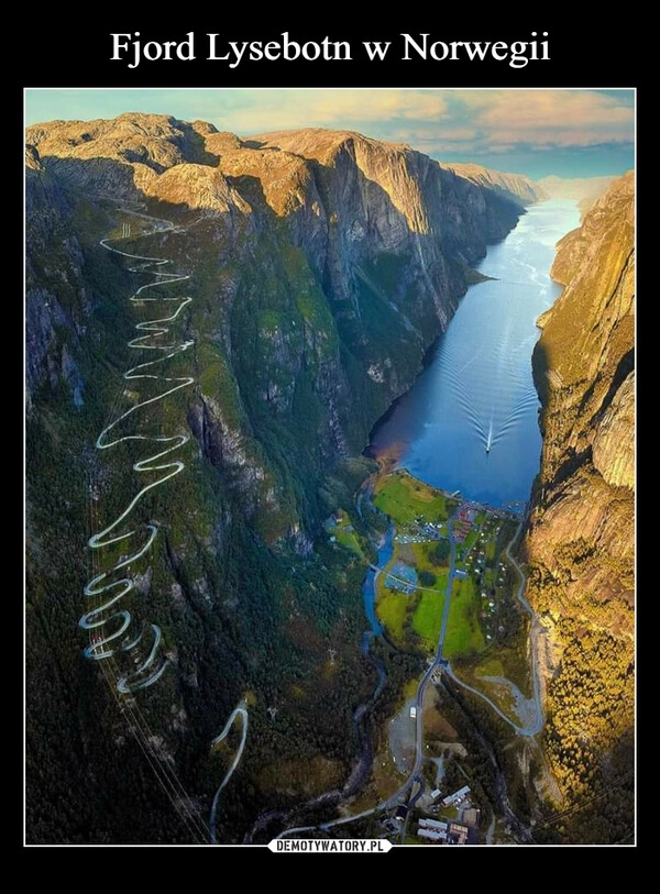 
    Fjord Lysebotn w Norwegii