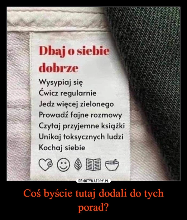 
    Coś byście tutaj dodali do tych porad?
