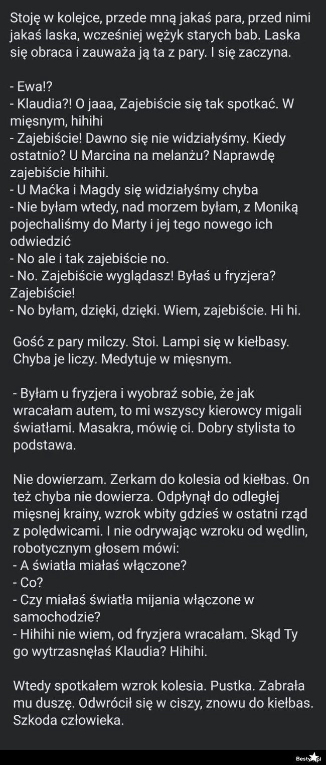 
    Rozmowa w mięsnym 