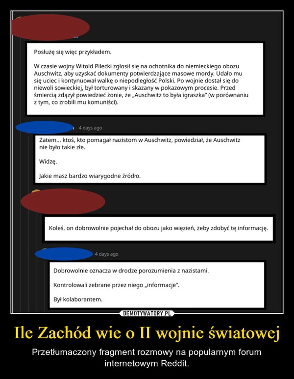 
    Ile Zachód wie o II wojnie światowej