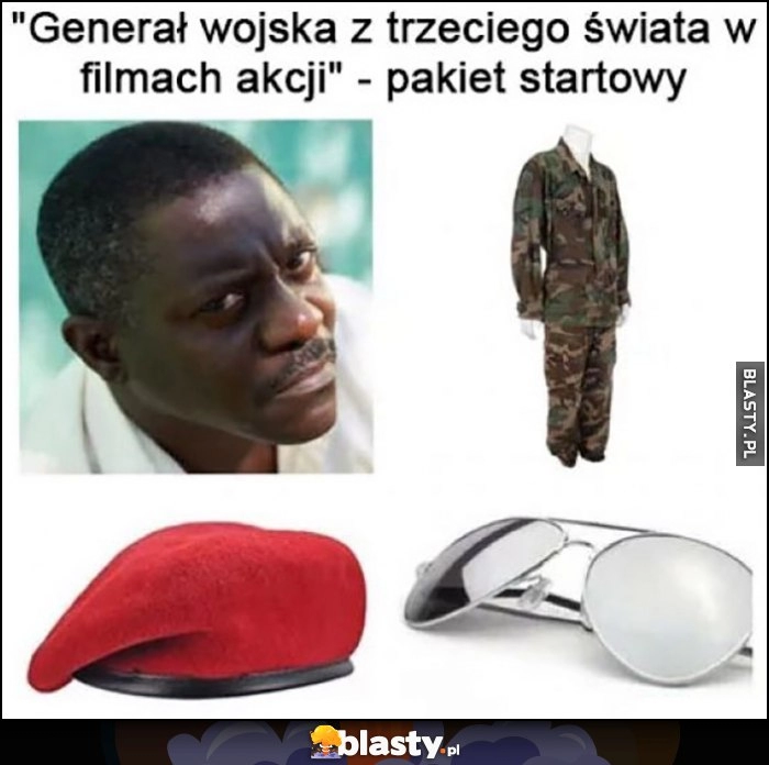 
    Generał wojska z trzeciego świata w filmach akcji - pakiet startowy