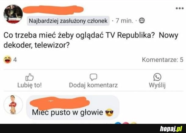 
    Jest pytanie, jest odpowiedź