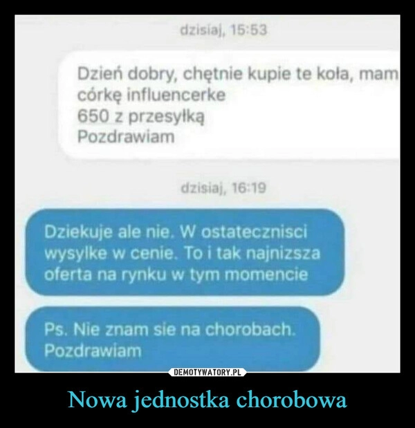 
    Nowa jednostka chorobowa