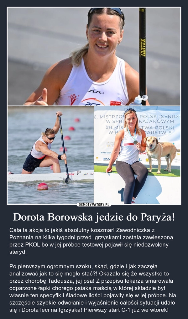 
    Dorota Borowska jedzie do Paryża!