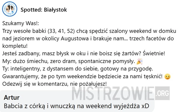 
    Trzy wesołe babki