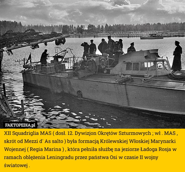 
    XII Squadriglia MAS ( dosł. 12. Dywizjon Okrętów Szturmowych ; wł . MAS