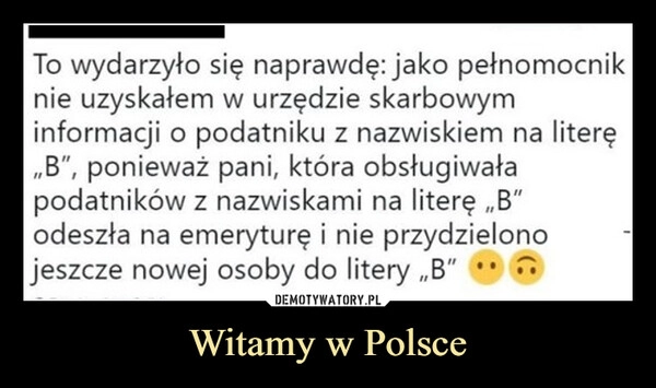 
    Witamy w Polsce