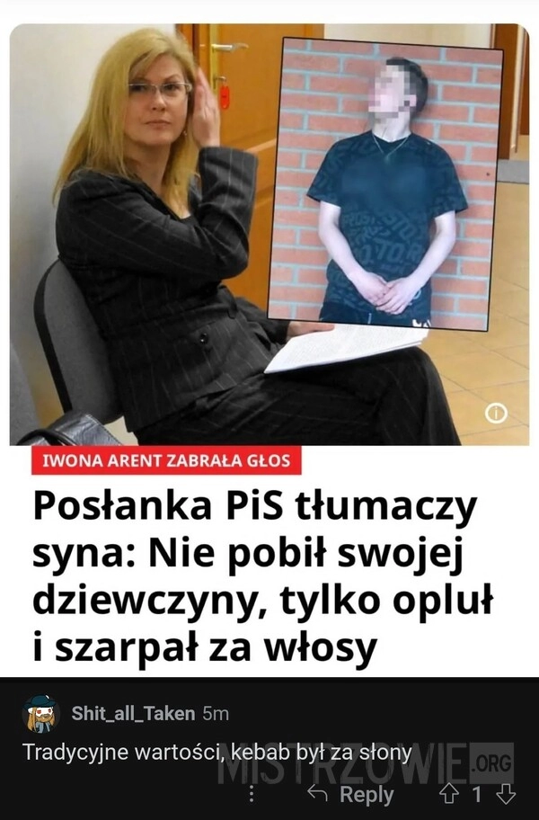 
    Syn posłanki