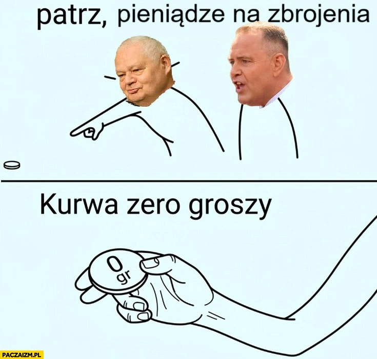 
    Glapiński Nawrocki patrz pieniądze na zbrojenia kurna zero groszy