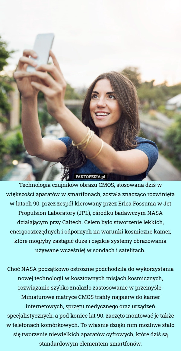 
    Technologia czujników obrazu CMOS, stosowana dziś w większości aparatów