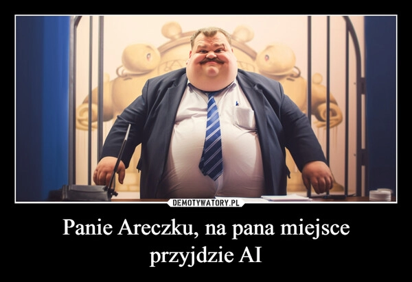 
    Panie Areczku, na pana miejsce przyjdzie AI