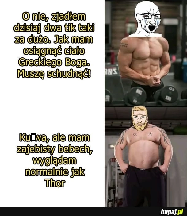 
    Dwa rodzaje gości na siłce