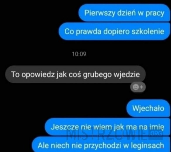 
    
			Pierwszy dzień w pracy					