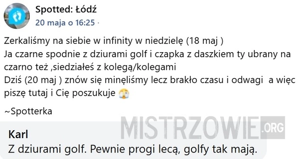 
    Zerkaliśmy na siebie w...