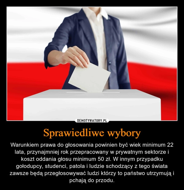 
    Sprawiedliwe wybory