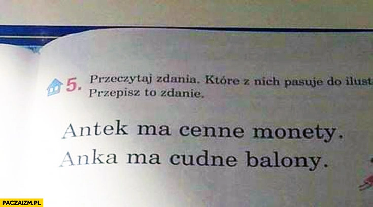 
    Antek ma cenne monety, Anka ma cudne balony podręcznik szkolny