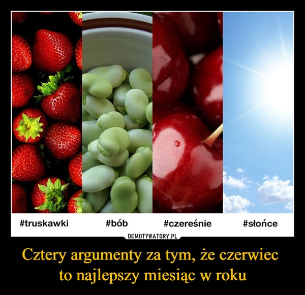 
    Cztery argumenty za tym, że czerwiec 
to najlepszy miesiąc w roku